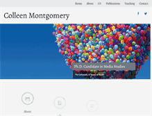 Tablet Screenshot of colleenmontgomery.com